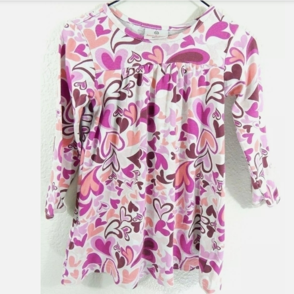 Hanna Andersson Pink Valentine Hearts Dress